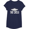 image:imageStar Wars The Mandalorian The Child Grogu Weathered Logo TShirtNavy Blue