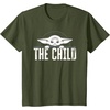 image:imageStar Wars The Mandalorian The Child Grogu Weathered Logo TShirtOlive Green