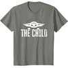 image:imageStar Wars The Mandalorian The Child Grogu Weathered Logo TShirtOlive Heather
