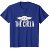 image:imageStar Wars The Mandalorian The Child Grogu Weathered Logo TShirtRoyal Blue