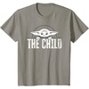 image:imageStar Wars The Mandalorian The Child Grogu Weathered Logo TShirtSlate Grey