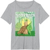 image:imageStar Wars Yoda Yoga Peaceful Stretching Session Poster TShirtHeather Grey