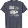 image:imageStar Wars  Millennium Falcon Schematic TShirtHeather Blue