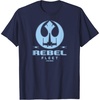 image:imageStar Wars  Rebel Fleet Flight Patch TShirtNavy Blue