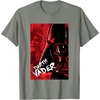 image:imageStar Wars Iconic Epic Darth Vader Split Face Chest Portrait TShirtOlive Heather