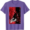 image:imageStar Wars Iconic Epic Darth Vader Split Face Chest Portrait TShirtPurple Heather