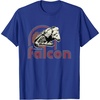 image:imageStar Wars Iconic Retro Racer Millennium Falcon Chest Logo TShirtRoyal Blue