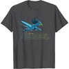 image:imageStar Wars Iconic XWing Rebel Ship Flying Big Chest Logo TShirtDark Heather Grey