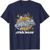 image:imageStar Wars Rebel Hope Millennium Falcon Burst TShirtNavy Blue