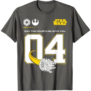 image:imageMay the Fourth Be With You Jersey TShirtAsphalt Grey