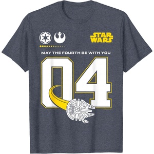 image:imageMay the Fourth Be With You Jersey TShirtHeather Blue