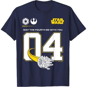 image:imageMay the Fourth Be With You Jersey TShirtNavy Blue