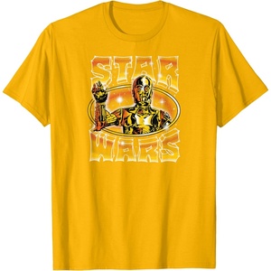 image:imageStar Wars  C3PO Air Brush Style TShirtGolden Yellow