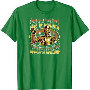 image:imageStar Wars  C3PO Air Brush Style TShirtKelly Green
