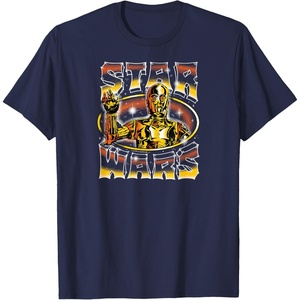 image:imageStar Wars  C3PO Air Brush Style TShirtNavy Blue