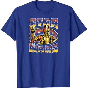 image:imageStar Wars  C3PO Air Brush Style TShirtRoyal Blue