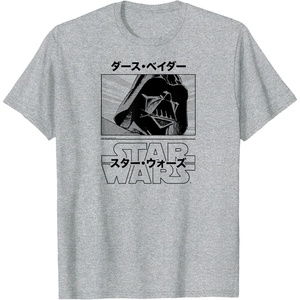 image:imageStar Wars  Darth Vader Manga TShirtHeather Grey