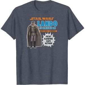 image:imageStar Wars  Lando Action Figure TShirtHeather Blue