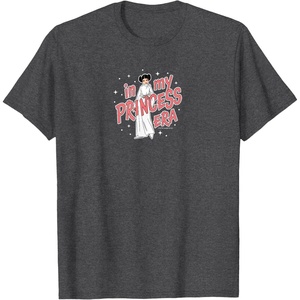 image:imageStar Wars  Princess Leia  In My Princess Era TShirtDark Heather Grey