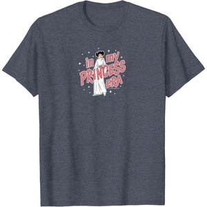 image:imageStar Wars  Princess Leia  In My Princess Era TShirtHeather Blue