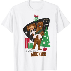 image:imageStar Wars A New Hope Chewbacca And Princess Leia Christmas TShirtWhite