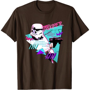 image:imageStar Wars Classic 1980s Retro Pop Stormtrooper TShirtBrown