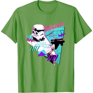 image:imageStar Wars Classic 1980s Retro Pop Stormtrooper TShirtGrass Green
