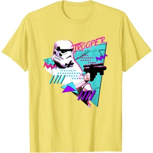 image:imageStar Wars Classic 1980s Retro Pop Stormtrooper TShirtLemon Yellow