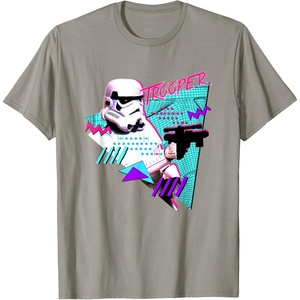 image:imageStar Wars Classic 1980s Retro Pop Stormtrooper TShirtSlate Grey