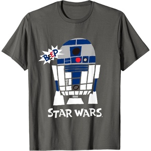 image:imageStar Wars Classic R2D2 Beep Droid Chibi TShirtAsphalt Grey