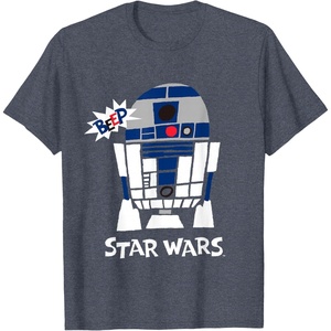 image:imageStar Wars Classic R2D2 Beep Droid Chibi TShirtHeather Blue