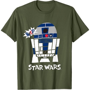 image:imageStar Wars Classic R2D2 Beep Droid Chibi TShirtOlive Green