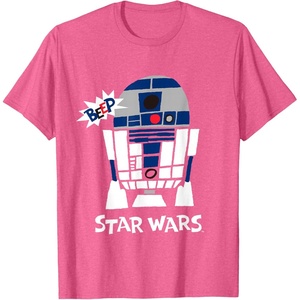 image:imageStar Wars Classic R2D2 Beep Droid Chibi TShirtPink Heather