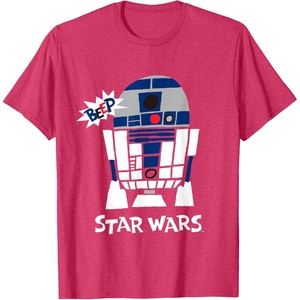 image:imageStar Wars Classic R2D2 Beep Droid Chibi TShirtRed Heather