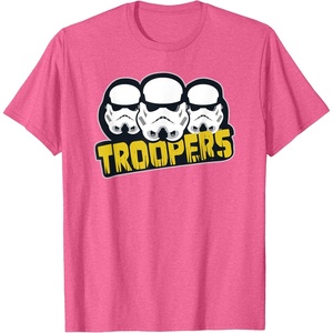 image:imageStar Wars Dark Side Imperial Stormtrooper Helmets Troopers TShirtPink Heather
