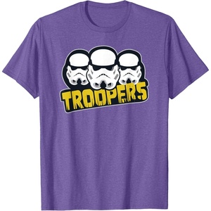image:imageStar Wars Dark Side Imperial Stormtrooper Helmets Troopers TShirtPurple Heather