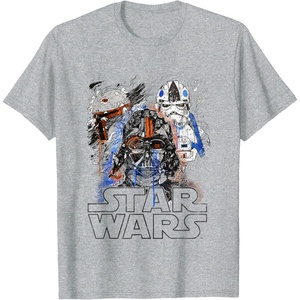 image:imageStar Wars Empires Dark Trooper Sketchy Profile TShirtHeather Grey