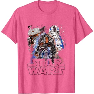 image:imageStar Wars Empires Dark Trooper Sketchy Profile TShirtPink Heather