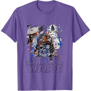 image:imageStar Wars Empires Dark Trooper Sketchy Profile TShirtPurple Heather