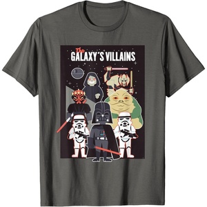 image:imageStar Wars Galaxys Villains Darth Vader Maul Grievous Jabba TShirtAsphalt Grey