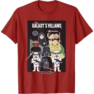 image:imageStar Wars Galaxys Villains Darth Vader Maul Grievous Jabba TShirtCranberry Red