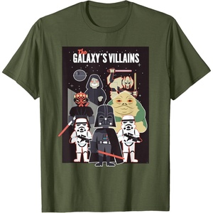 image:imageStar Wars Galaxys Villains Darth Vader Maul Grievous Jabba TShirtOlive Green
