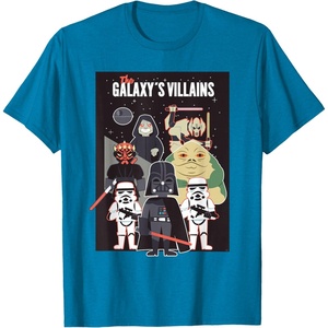 image:imageStar Wars Galaxys Villains Darth Vader Maul Grievous Jabba TShirtSapphire Blue