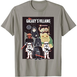 image:imageStar Wars Galaxys Villains Darth Vader Maul Grievous Jabba TShirtSlate Grey