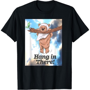 image:imageStar Wars Hang In There Cute Ewok Hanging From Branch TShirtBlack