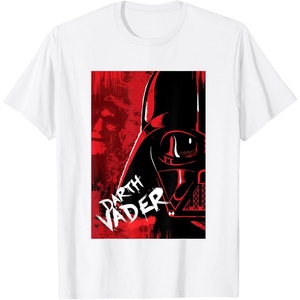 image:imageStar Wars Iconic Epic Darth Vader Split Face Chest Portrait TShirtWhite