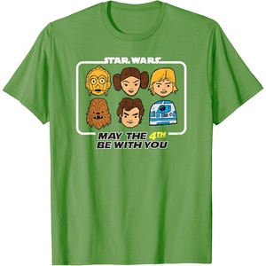 image:imageStar Wars May the 4th Be With You Classic Movie Characters TShirtGrass Green