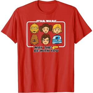 image:imageStar Wars May the 4th Be With You Classic Movie Characters TShirtRed