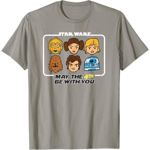 image:imageStar Wars May the 4th Be With You Classic Movie Characters TShirtSlate Grey