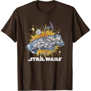image:imageStar Wars Rebel Hope Millennium Falcon Burst TShirtBrown
